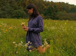 masturbation, orgasme, en-plein-air, chatte-pussy, amateur, ados, naturel, action, solo, rasé