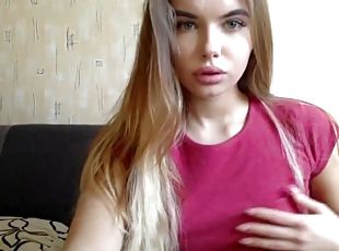 masturbación, adolescente, europeo, euro, webcam, perfecto, a-solas