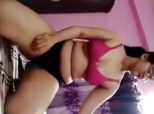 asiatique, gros-nichons, masturbation, amateur, indien