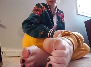 amateur, babes, ados, pieds, point-de-vue, blonde, fétiche, solo