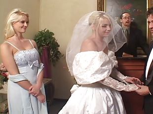 braut, schwer, pornsterne, hochzeit