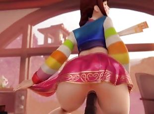 Dva Riding Dildo [Grand Cupido]( Overwatch )