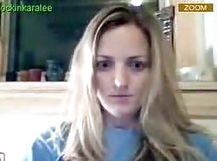 casero, rubia, natural, webcam, a-solas