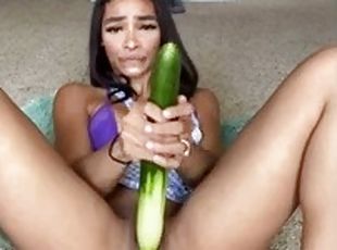 amateur, ébène, black, gode, solo