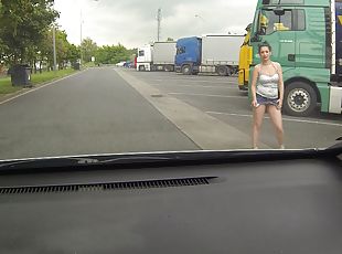 amateur, fellation, hardcore, cam, voyeur, voiture, chienne, caché, réalité