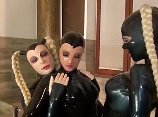 milf, rumpe-butt, latex, dukke