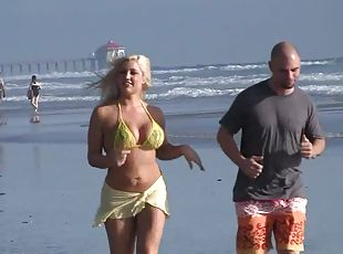 tettone, hardcore, pornostar, gangbang, coppie, spiaggia, bikini, reggiseni