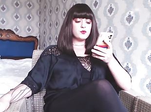 masturbation, transsexuelle, webcam, belle, solo