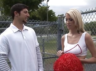 hardcore, couple, pom-pom-girl, uniformes