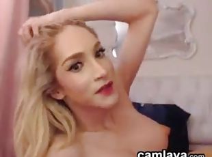 transsexual, amador, loira, webcam, sozinho, prostituta