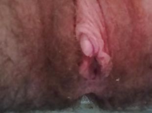 clítoris, peluda, meando, coño-pussy, amateur, fetichista, a-solas