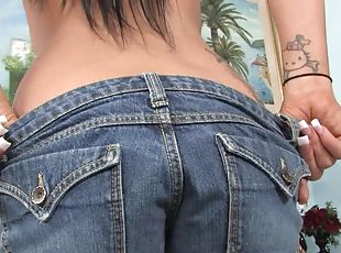 jeans, tatouage