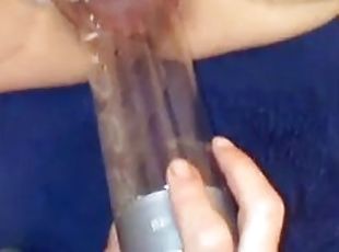 flasche, ehefrau, dilettant, schwer, gesichtspunkt, dildo