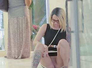 masturbación, babes, juguete, estrella-del-porno