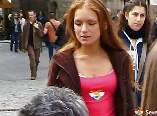 allaperto, ragazze-giovani, rosse, innocenti, reali