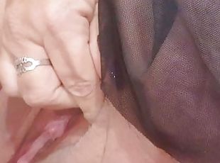 masturbation, amateur, mature, belle-femme-ronde, doigtage, solo