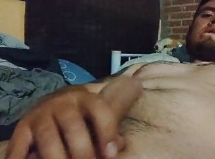 masturbation, amateur, énorme-bite, branlette, solo, bite