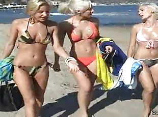 im-freien, babe, strand, bikini, wirklichkeit