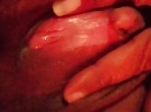 clito, masturbation, amateur, ébène, belle-femme-ronde, fétiche, solo, humide