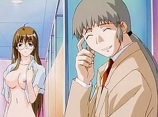 Sensual anime siren fantasizing about sex in shower