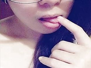 kacamata, amatir, webcam, seorang-diri, filipina