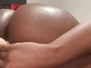 masturbation, orgasme, amateur, ébène, jouet, black, point-de-vue, solo