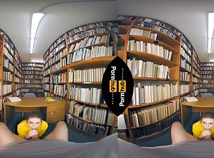 VR shh we're in the library - Babe