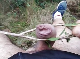 masturbation, en-plein-air, amateur, ejaculation-sur-le-corps, gay, branlette