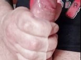 masturbation, amateur, ejaculation-sur-le-corps, énorme-bite, ejaculation, britannique, fétiche, solo, bite