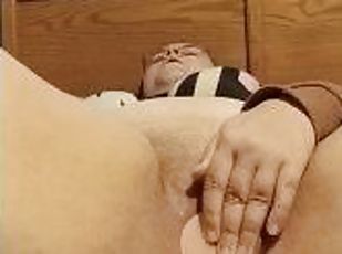 cul, gros-nichons, masturbation, orgasme, amateur, anal, jouet, double, solo, pénétrante