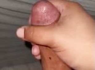 masturbation, amateur, mature, ébène, énorme-bite, branlette, solo, bite