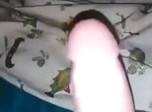 Chubby guy masturbating solo