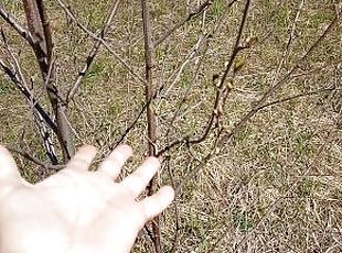 Dancing with a cute tree