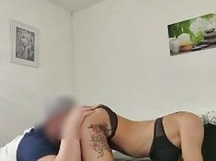 posisi-seks-doggy-style, vagina-pussy, anal, cumshot-keluarnya-sperma, penis-besar, sudut-pandang, pacar-perempuan, sperma, berambut-cokelat, tato