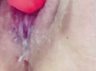 masturbation, orgasme, pisser, chatte-pussy, amateur, milf, jouet, ejaculation, solo, réalité