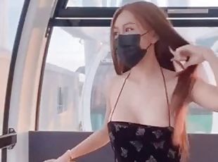 asiatique, masturbation, en-plein-air, public, babes, thaï