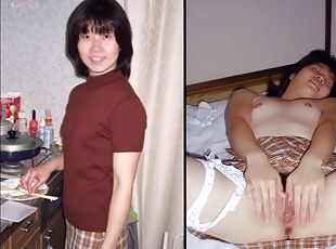 asiatisk, masturbation, fru, amatör, avsugning, hemmagjord, japansk, avrunkning, retande