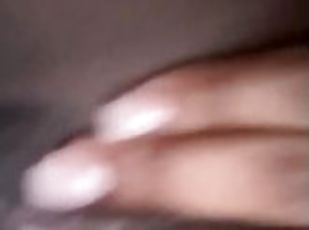 clito, masturbation, amateur, ébène, doigtage, jeune-18, solo