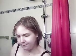 mandi, payu-dara-besar, amateur, orang-german, european, euro, mandi-shower, solo