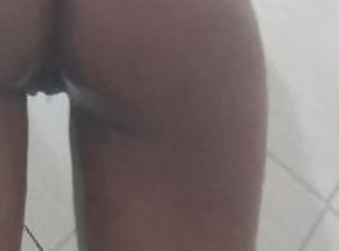 cul, baignade, amateur, ébène, ados, latina, black, danse, douche, solo