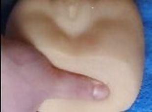 masturbation, amateur, ejaculation-sur-le-corps, jouet, solo