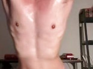 asiatique, poilue, masturbation, amateur, énorme-bite, gay, branlette, secousses, ejaculation, solo