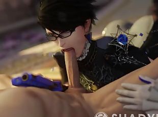 Bayonetta gives a blowjob version 3