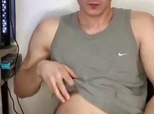 masturbation, vieux, amateur, ejaculation-sur-le-corps, énorme-bite, ados, gay, branlette, secousses, jeune-18