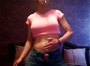 masturbation, transsexuelle, jeune-18, fumer