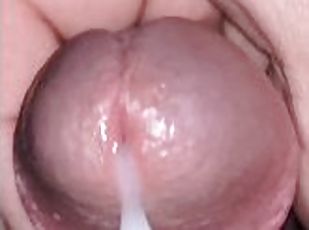 masturbation, amateur, ejaculation-sur-le-corps, énorme-bite, branlette, point-de-vue, ejaculation, solo, bite