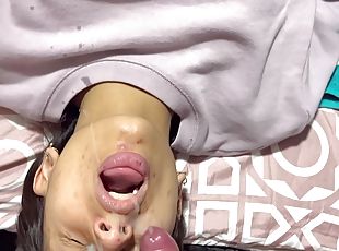 amatør, indian-jenter, pov, facial, suging