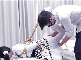 asiatique, amateur, ados, bdsm, chinoise, bondage, les-yeux-bandés