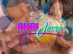 asiatique, anal, salope, horny, bout-a-bout