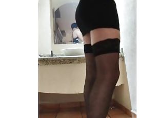 masturbation, transsexuelle, amateur, anal, ejaculation-sur-le-corps, solo, fumer, réalité